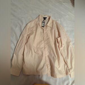 PrettyLittleThing Men's Light Pink Button-Down Shirt